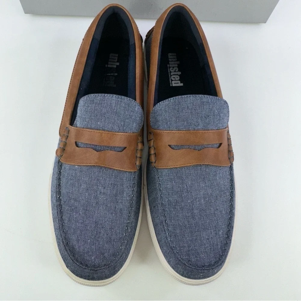 Kenneth Cole Men's Unlisted Un-Anchor Boat Shoe Blue Size 12M